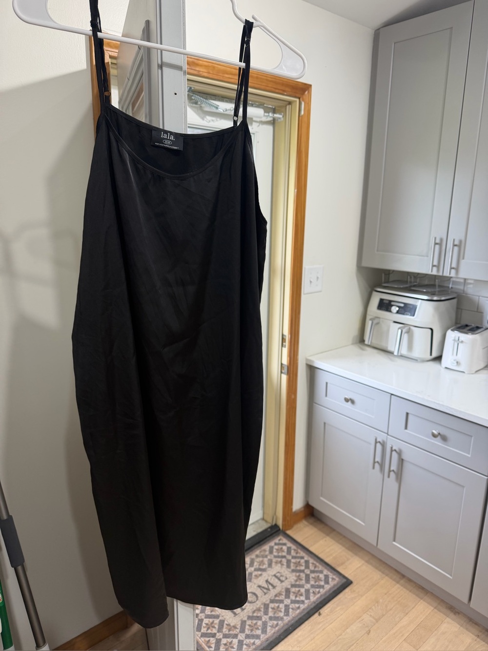 Dressed in LALA Black Slip Dress
